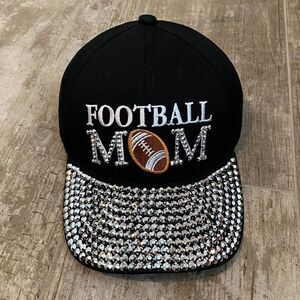 Football Mom Rhinestone Cap 